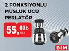 2 FONKSİYONLU MUSLUK UCU PERLATÖR 2 FONKSİYONLU MUSLUK UCU PERLATÖR